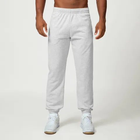 Cotton Blend Men's Athletic Joggers Cuffed Sweatpants For Sports Fitness Gym Casual Daily Wear Regular Fit Drawstring Bottom