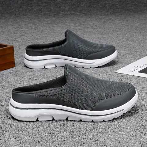 Breathable Mesh Mule Sneakers For Women Men Lightweight Backless Slip On Outdoor Travel Walking Shoes Casual Large Size