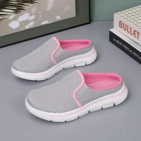 Unisex Αναπνεύσιμα Διχτυωτά Mules Ελαφριές Παντόφλες Slip-on για Εξωτερικά Ταξίδια Casual Κλειστά Αθλητικά Σανδάλια
