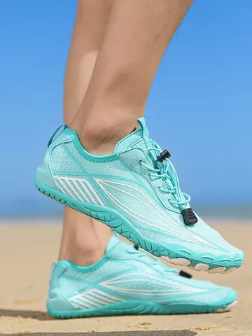 Unisex Quick-Dry Water Shoes Breathable Mesh River Tracing Sneakers Non-Slip Rubber Sole Outdoor Beach Fitness Training Shoes