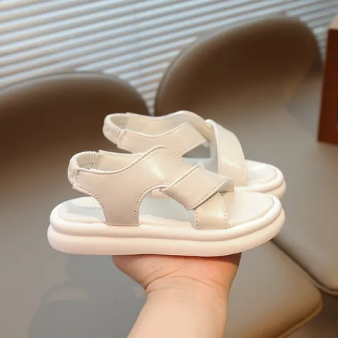 Women Thick Sole Platform Sandals Open Toe Cross Strap Elastic Band Casual Student Summer Beach Shoes