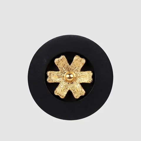 Hochwertige Japanische Nylon Knöpfe Rund Schwarz Gold Blume Ösenknöpfe für Mäntel Jacken Anzüge Kleider Nähzubehör