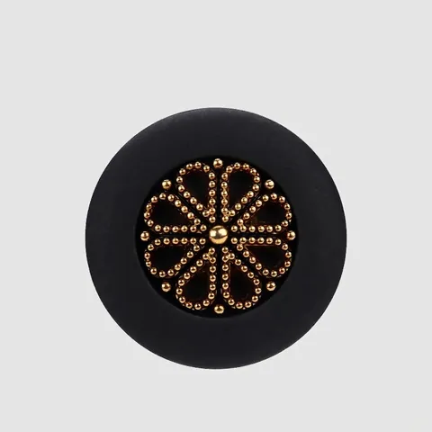 Round ABS Nylon Shank Buttons Vintage Black Gold Floral Buttons For Coats Suits Jackets Sewing Craft Accessories