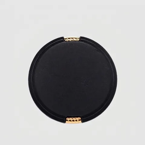 Plant Fiber Nylon Round Buttons Black Gold Minimalist Decorative Buttons For Coats Suits Jackets DIY Sewing