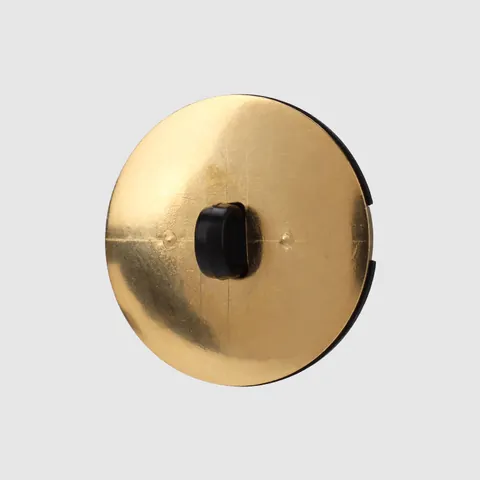 Plant Fiber Nylon Round Buttons Black Gold Minimalist Decorative Buttons For Coats Suits Jackets DIY Sewing