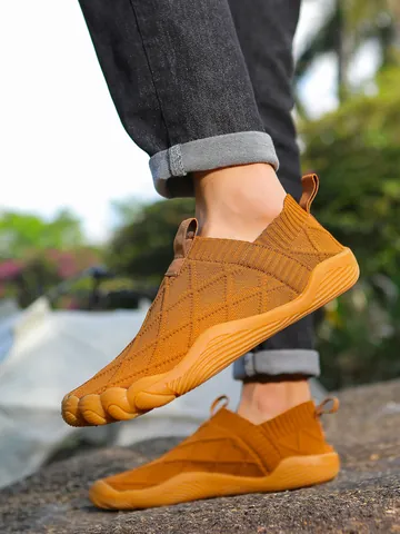 Unisex Barefoot Wandelschoenen Brede Neus Fly-knit Ademend Lichtgewicht Outdoor Sneakers Wandelen Hardlopen Schoenen