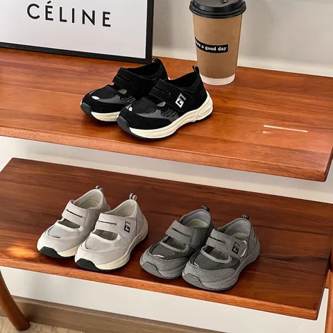 Toddler Baby First Walkers Sporty Sandals Breathable Microfiber Leather Velcro Summer Spring Non-Slip Soft Sole Kids Shoes