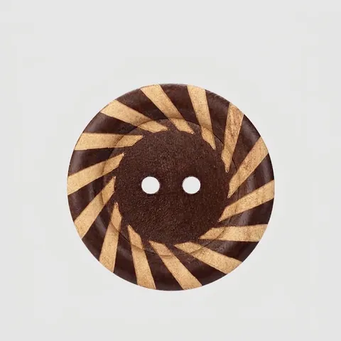 Natural Poplar Wood Buttons Round 2-Hole Decorative Sewing Accessories For Coats Sweaters Chinese Style High-End Buttons