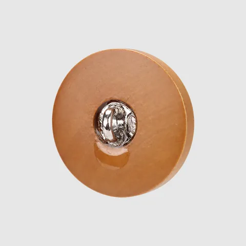 Natural Poplar Wood Buttons Round Shank Metal Back For Coats Suits Clothing Accessories Chinese Style Vintage Wood Pattern