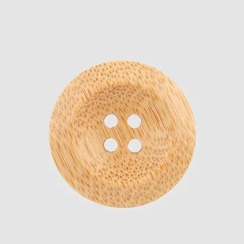 Natural Bamboo Buttons Round 4-Hole Wood Texture Sewing Buttons For Clothing Shirts Sweaters High End DIY Crafts Accessories