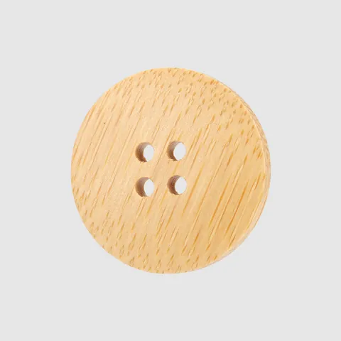 Natural Bamboo Buttons Round 4-Hole Wood Texture Sewing Buttons For Clothing Shirts Sweaters High End DIY Crafts Accessories