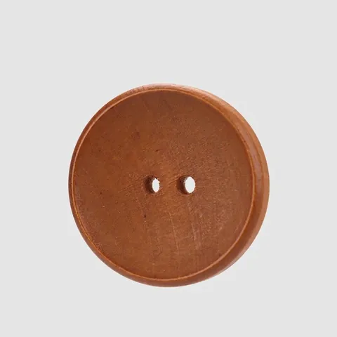 Botones Redondos de Madera de Álamo Natural de Dos Agujeros para Abrigo Camisa Suéter Accesorios de Costura Botones Decorativos Estilo Chino