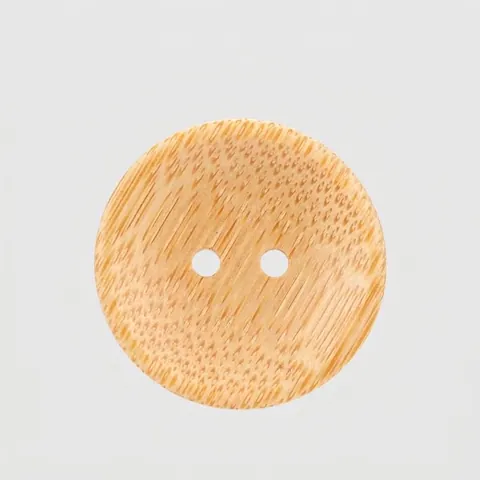 Natural Bamboo Round Sewing Buttons 2-Hole Wood Grain Button For Clothing DIY Crafts Traditional Style Garment Accessories