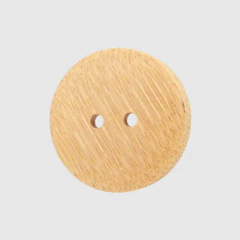 Natural Bamboo Round Sewing Buttons 2-Hole Wood Grain Button For Clothing DIY Crafts Traditional Style Garment Accessories