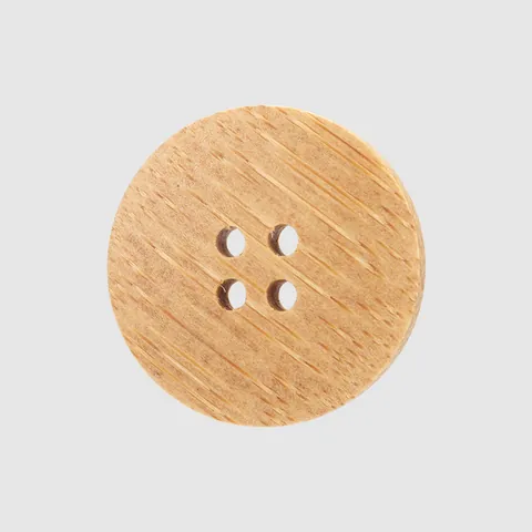 Natural Bamboo Buttons Round 4-Hole Wood Grain High-End Decorative Buttons For Clothing Sewing DIY Projects Eco-Friendly Wood Buttons