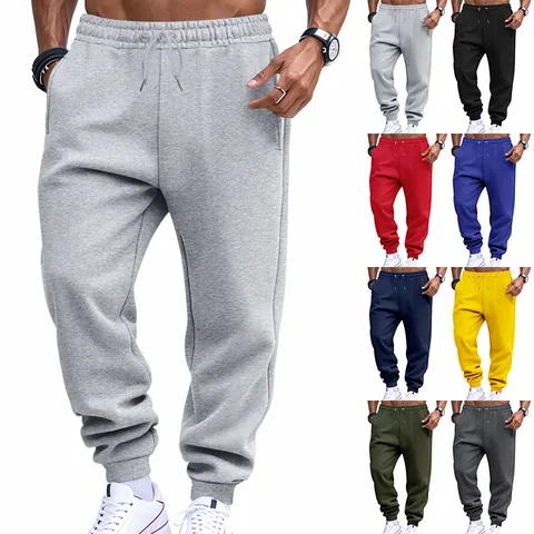 Ανδρικό Κλασικό Αθλητικό Παντελόνι Jogger Αμερικανικού Στυλ Λεπτό French Terry Παντελόνι Προπόνησης Γυμναστηρίου