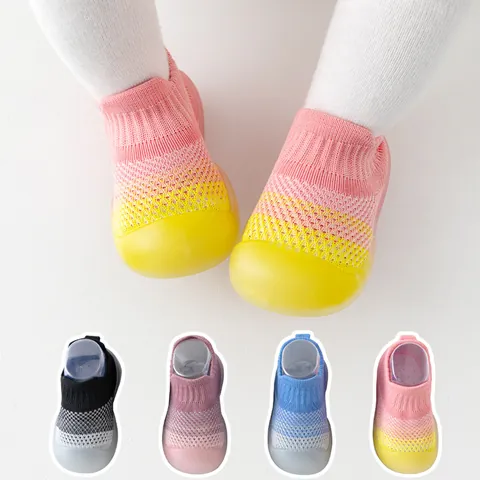 Baby Mesh Walking Shoes Breathable Summer Infant Sock Shoes Non-Slip Soft Sole First Walkers For Toddlers Boys Girls