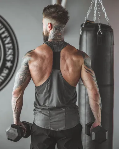 Ανδρικό Φανελάκι Fitness Muscle Αμάνικο Αθλητικό Γιλέκο Αναπνεύσιμο Ελαστικό Προπόνηση Casual Bodybuilding Μπλούζα