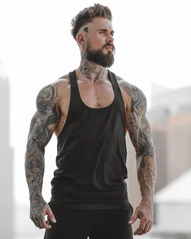 Ανδρικό Φανελάκι Fitness Muscle Αμάνικο Αθλητικό Γιλέκο Αναπνεύσιμο Ελαστικό Προπόνηση Casual Bodybuilding Μπλούζα