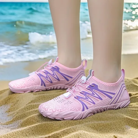 Chaussures Aquatiques Homme Femme Séchage Rapide Chaussures Pieds Nus Antidérapantes pour Plage Natation Randonnée Sports de Plein Air