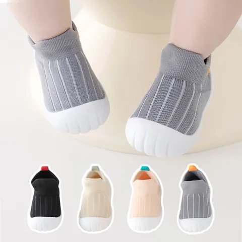Breathable Baby First Walkers Sock Shoes Anti Slip Soft Sole Infant Floor Socks Shoes For Toddlers Boys Girls Spring Summer