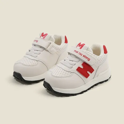 Infant Baby Toddler Walking Shoes Soft Sole German Trainer Style Non-slip Sneakers For Boys Girls Casual Board Shoes Superfiber Leather Lightweight Footwear