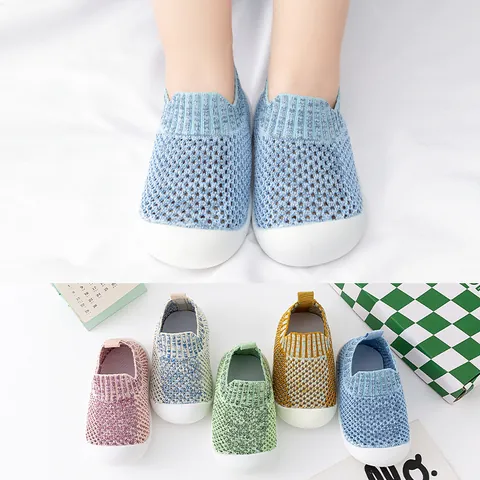 Breathable Mesh Baby Walking Shoes Soft Sole Anti-Slip Toddler Sneakers For 0-3 Years Old Boys Girls Summer Casual Shoes