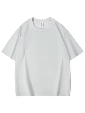 Heavyweight Cotton T-Shirt Drop Shoulder Oversized Short Sleeve Crew Neck Casual Basic Top For Men Women