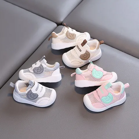 Toddler Baby Summer Mesh Breathable First Walker Shoes Soft Sole Anti-slip Hollow Sandals For Boys Girls Infancy Sandals
