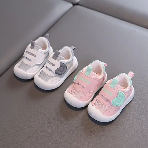 Toddler Baby Summer Mesh Breathable First Walker Shoes Soft Sole Anti-slip Hollow Sandals For Boys Girls Infancy Sandals