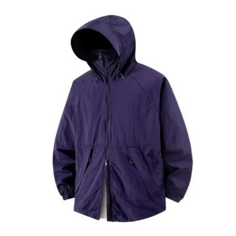 Summer Ice Silk Sun Protection Clothing Unisex UPF50+ UV Protection Breathable Light Hoodie Jacket Top Outdoor Casual Sportswear