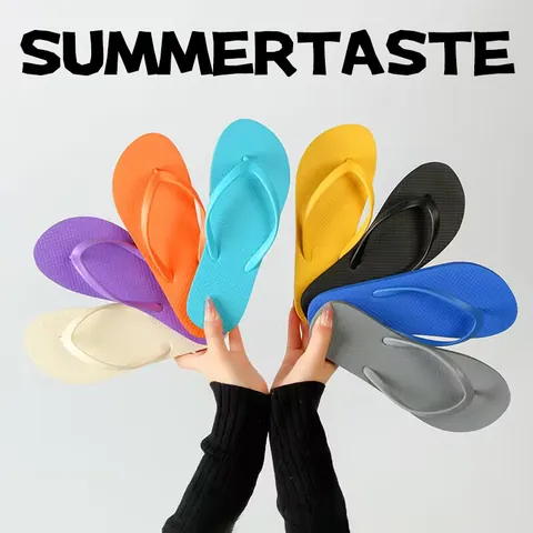 Infradito di Moda in PVC e Gomma per Donna Uomo Estate Spiaggia Sandali Infradito Morbidi Piatti Antiscivolo Colori Caramella Ciabatte Casual Scarpe per Interno ed Esterno