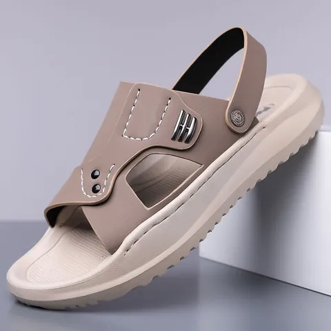 Heren Dual-use Strandsandalen Microvezelleer Zachte Zool Antislip Zomer Casual Outdoor Grote Maat Strandschoenen Sandalen