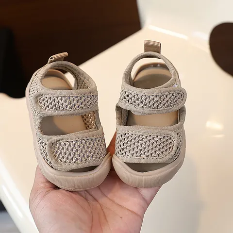 Summer Baby Sandals 0-3 Years Old Infant Toddler Mesh Breathable Prewalker Shoes Quick-Dry Soft Sole Anti-Slip Casual Beach Shoes