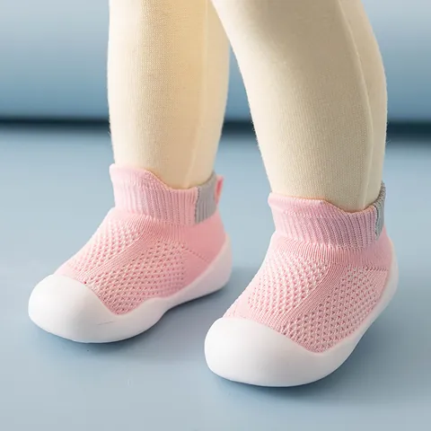 Infant Toddler Breathable Mesh Sock Shoes Non-Slip Soft Sole First Walkers For Baby Boys Girls Casual Summer Walking Shoes