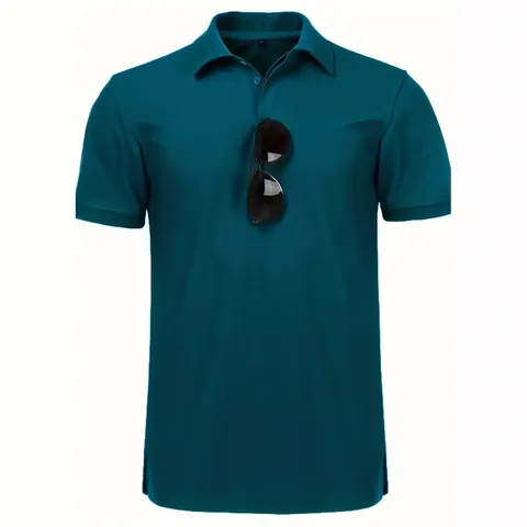 2025 Summer New Men Quick Dry Short Sleeve Polo Shirt Outdoor Military Casual Loose Breathable Lapel Top