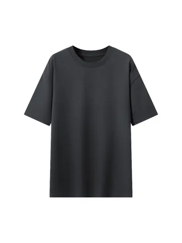Unisex 100% Cotton 220g Heavyweight T-Shirt Dropped Shoulder Oversized Printed Breathable Round Neck Short Sleeve Casual Top
