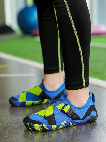 Scarpe da Scoglio Unisex ad Asciugatura Rapida Genitore-Figlio Antiscivolo Scarpe da Spiaggia per Guado in Lycra Rete Traspiranti per Nuoto Fitness