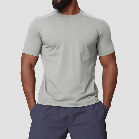 Men's Outdoor Sport T-Shirt Polyester Quick-Dry Cooling Top UPF 50 Plus Sun Protection 7A Antibacterial Casual Hiking Top