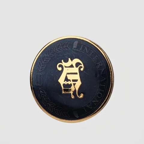 Retro Brass Enamel Cloisonne Buttons For Clothing Suits Coats Luxury Emblem Decorative Shank Metal Buttons For Sewing