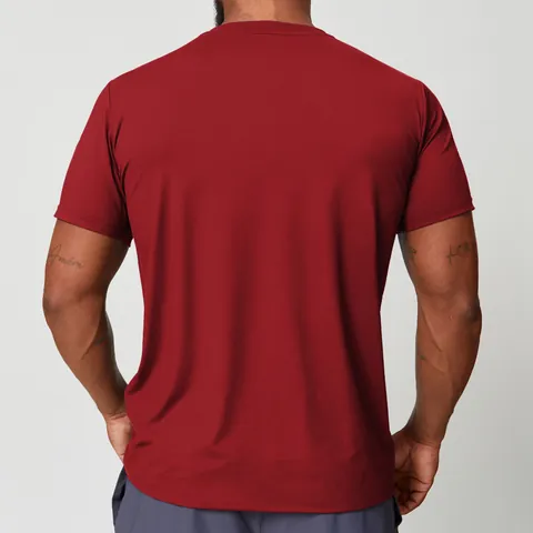 Men's Quick Dry Sport T-Shirt Round Neck Short Sleeve Breathable Athletic Top Moisture Wicking Running Hiking Gym Training Tee