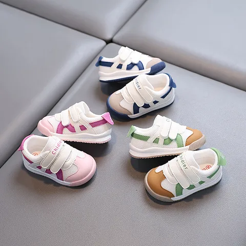 Toddler Baby Walking Shoes Breathable Double Mesh Soft Sole 1-3 Years Boys Girls Lightweight Non-Slip Functional First Walkers