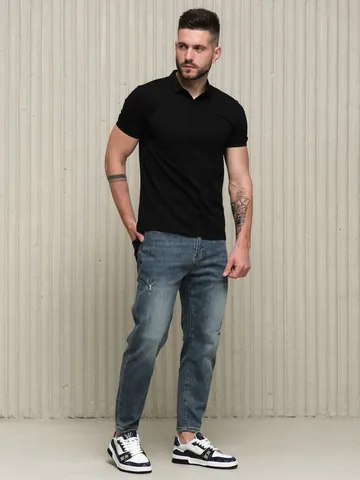 Unisex Ice Feel Cotton Polo Shirt Short Sleeve Split Hem Embroidered Solid Color Breathable Casual Daily Fashion Top