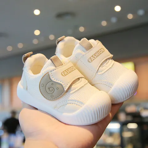 Baby First Walker Shoes Breathable Mesh Soft Sole Anti-Slip Toddler Sneakers 0-2 Years Infants Spring Autumn Outdoor Shoes