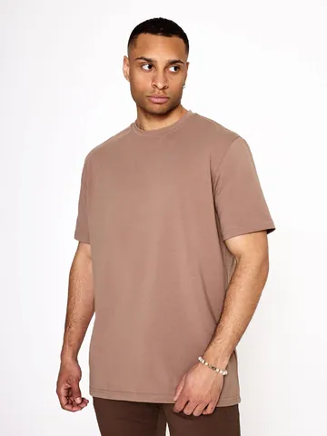 Maglietta a Maniche Corte in Cotone Casual da Uomo Girocollo Basic Traspirante Tinta Unita Top per Uso Quotidiano