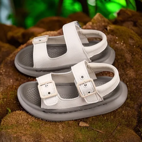Summer Kids Open Toe Sandals Microfiber Leather Soft Sole Breathable Sports Beach Shoes Casual For Boys Girls New Style