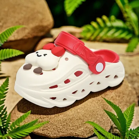 Kids Cartoon Clogs Summer Garden Shoes EVA Lightweight Waterproof Non-Slip Beach Sandals For Boys Girls Cute Outdoor Slippers