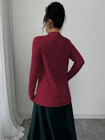 Women's Fashion Long Sleeve Knit Cardigan Casual Loose Solid Color Open Front Sweater Coat For Spring Autumn Outerwear