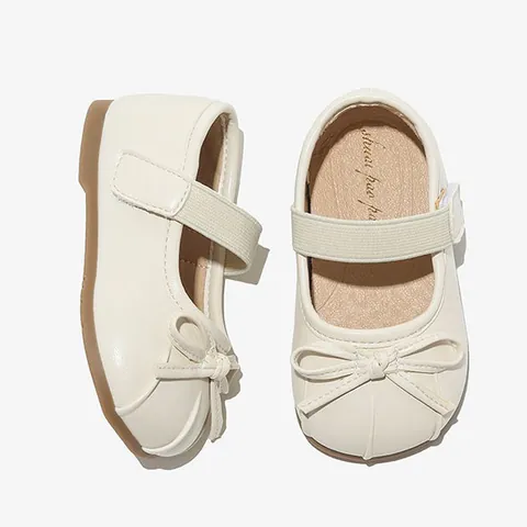 Kleinkind Mädchen Prinzessinnen Schuhe Weiche Sohle Mary Jane Ballett Flats Mit Schleife Klettverschluss Kinder Einzelne Schuhe