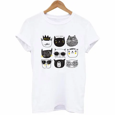 Cartoon Cat Heat Transfer Patches DIY Iron On Patches For Clothing Bags Washable Stickers Cute Animal Appliques Decor